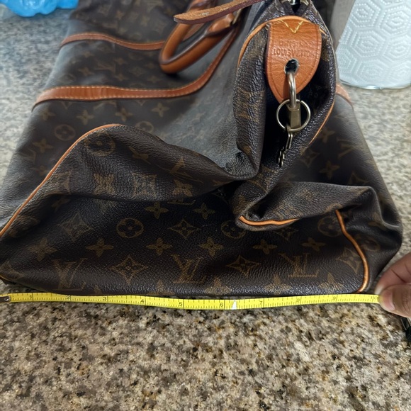Louis Vuitton Brown and Tan Monogram Duffel Bag - Picture 10 of 11
